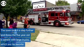 WEB EXTRA: Town Throws Little Boy Birthday Parade