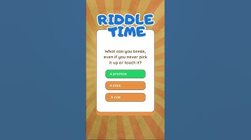 What can you break, even if you never pick it up or touch it?