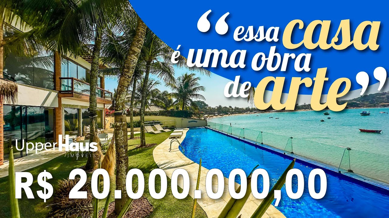 Por isso eu amo Búzios! 😍 CASA PÉ NA AREIA com projeto IMPACTANTE de Helio Pellegrino!