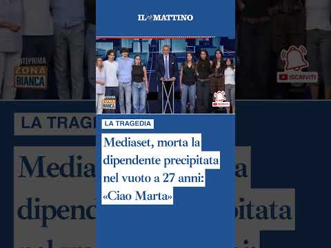 Video Mediaset, morta la dipendente precipitata nel vuoto a 27 anni: «Ciao Marta»