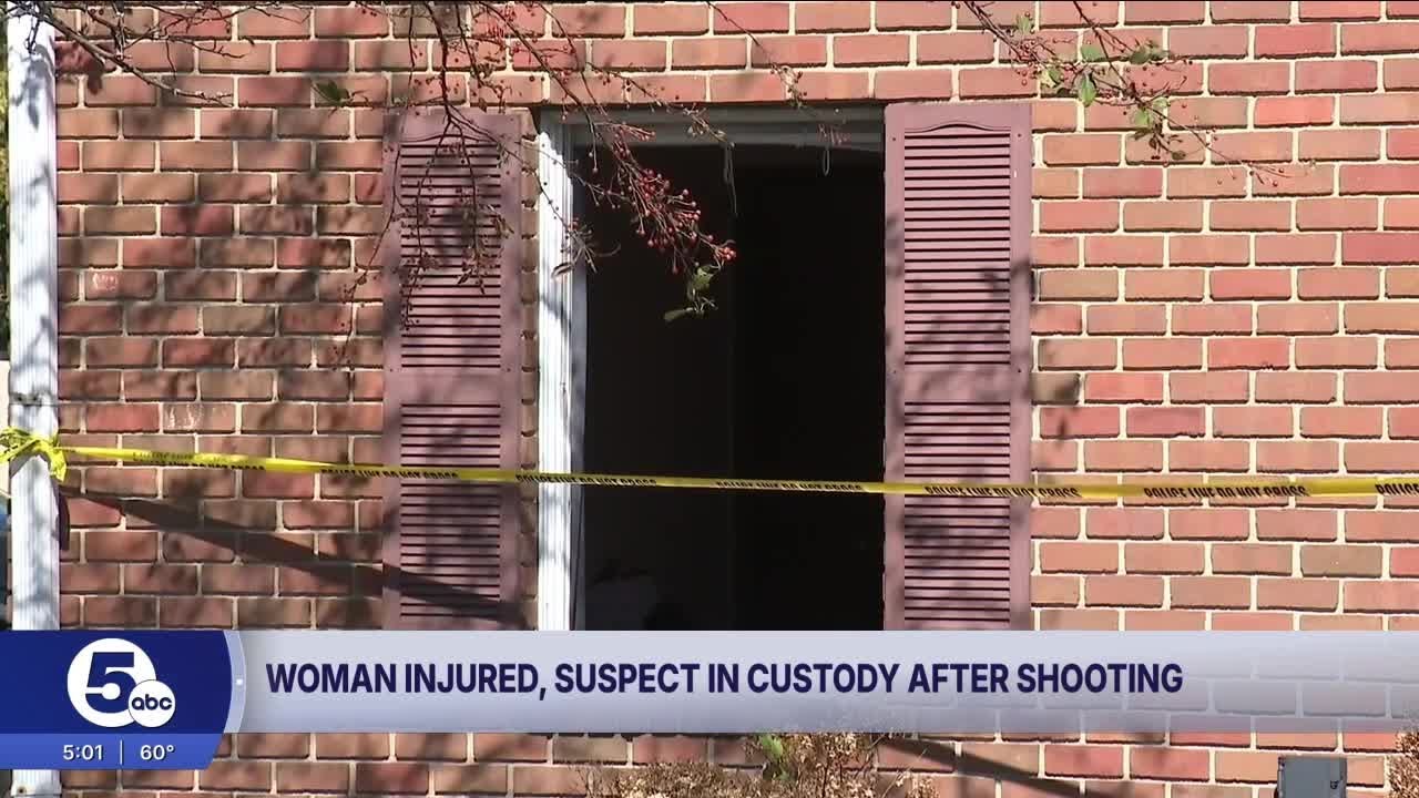 Woman injured, suspect in custody after shooting - YouTube