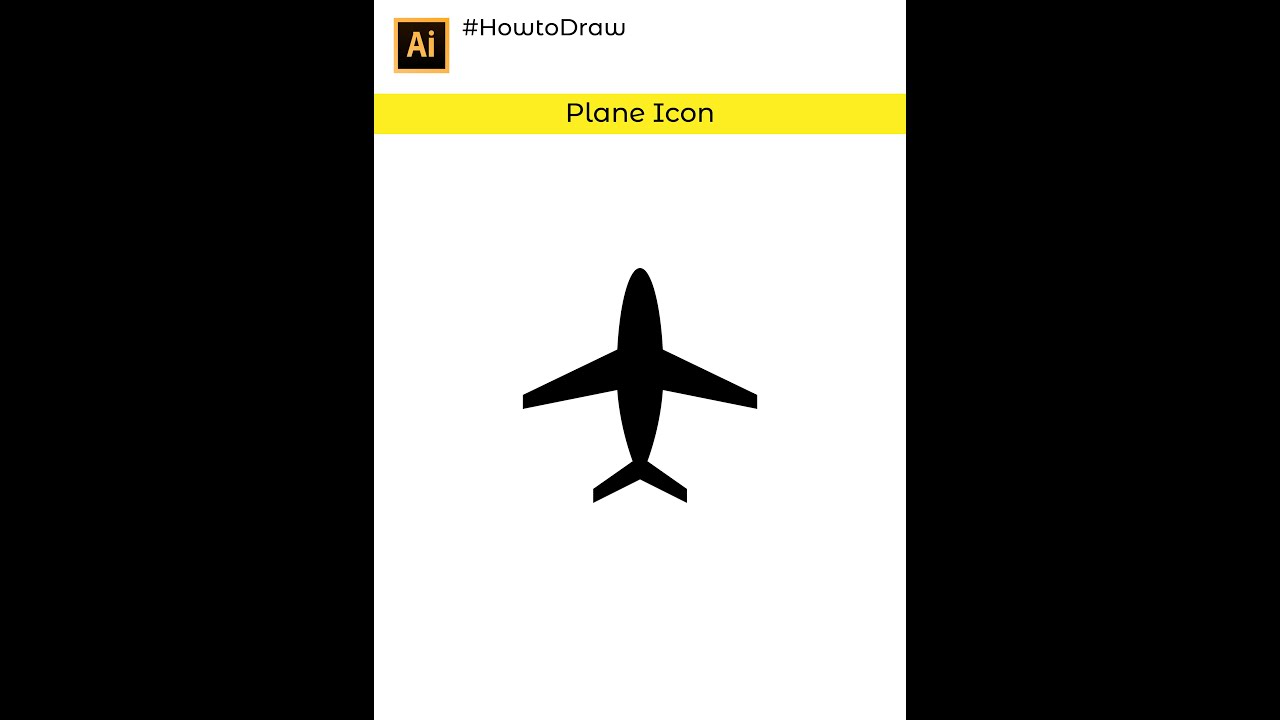Easy Drawing Plane Icon in Adobe Illustrator