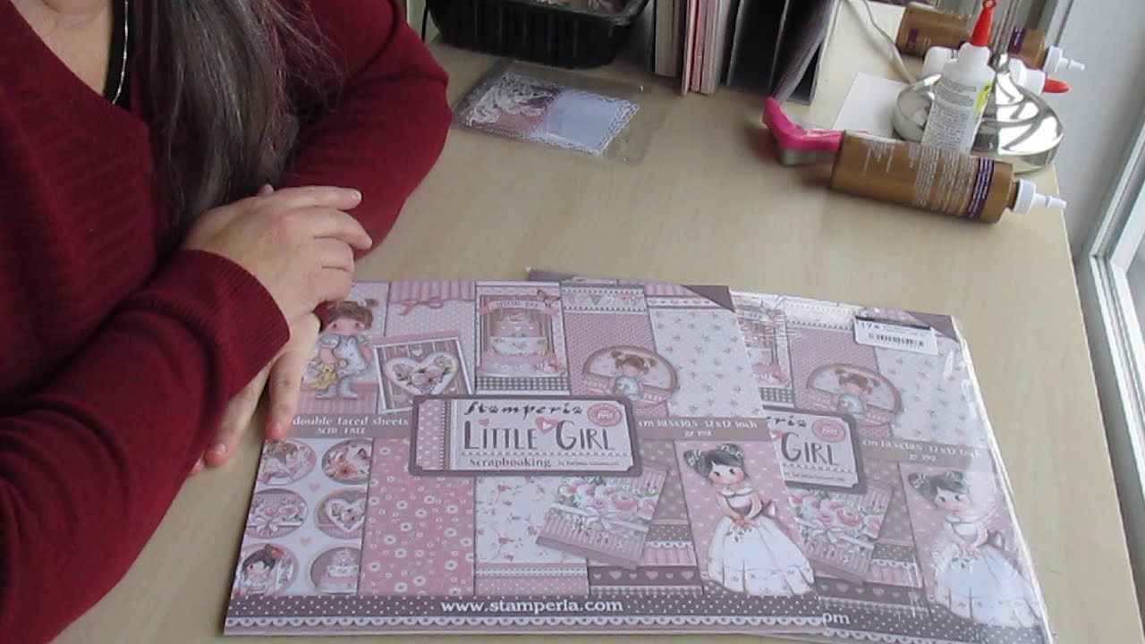 Tuto #1 de 15 | Album Little girl de Stamperia  | Le Matériel et Base de Pages | Scrapbooking