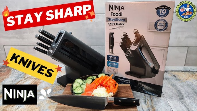 Ninja Foodi StaySharp Slot knife block Stainless steel Black