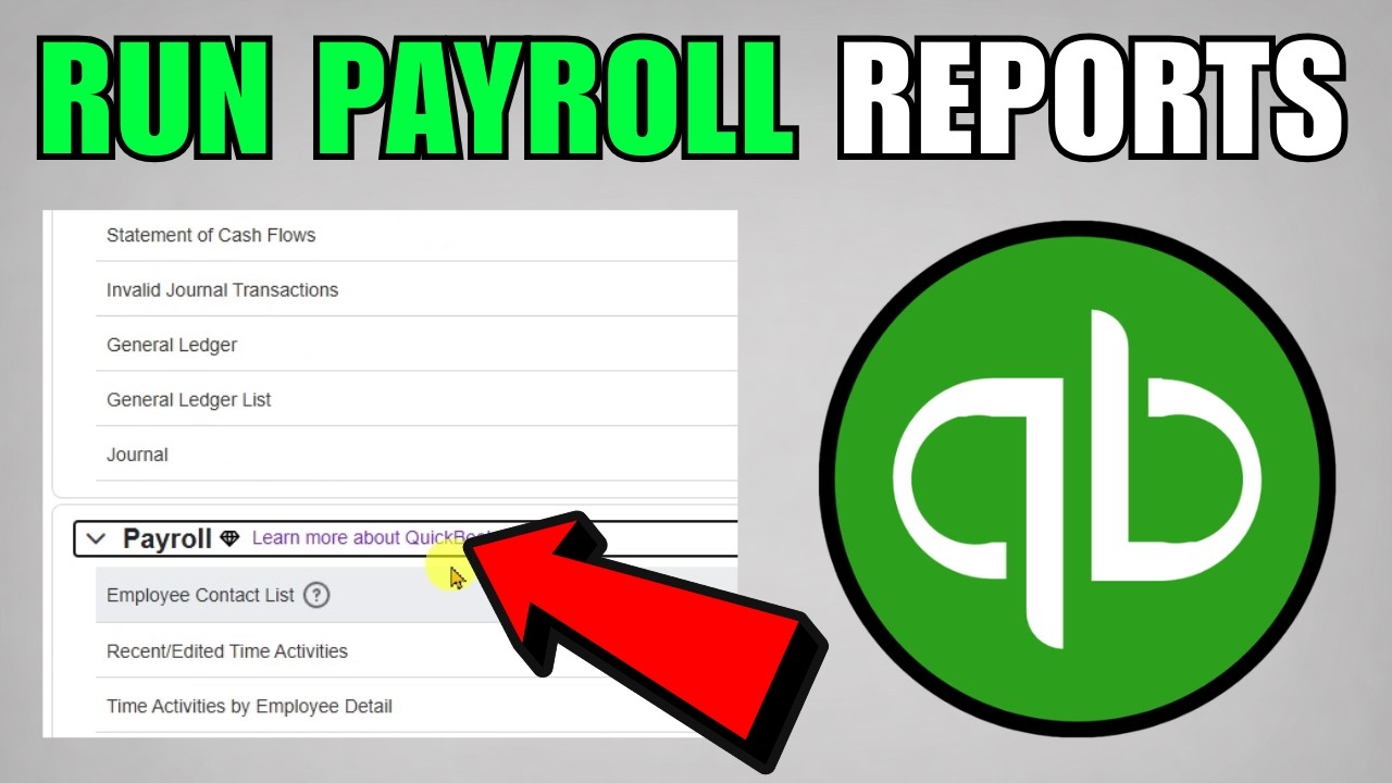 How To Run Payroll Reports In QuickBooks Online (2026) (Step By Step ...