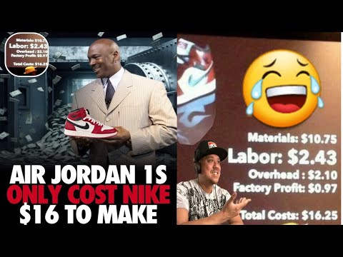how much does a jordan 1 cost to make