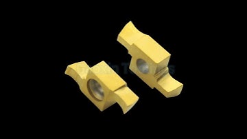 Yellow Parting And Grooving Inserts Metal Turning CNC Tools Insert
