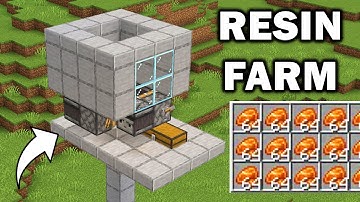 Minecraft EASY RESIN Farm in JAVA & BEDROCK Edition