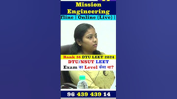 LEET Coaching In Delhi | DTU Lateral Entry | LEET Exam Level | B.Tech After Diploma | #leetcoaching