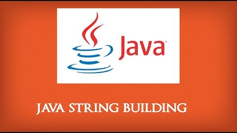 Java String Building
