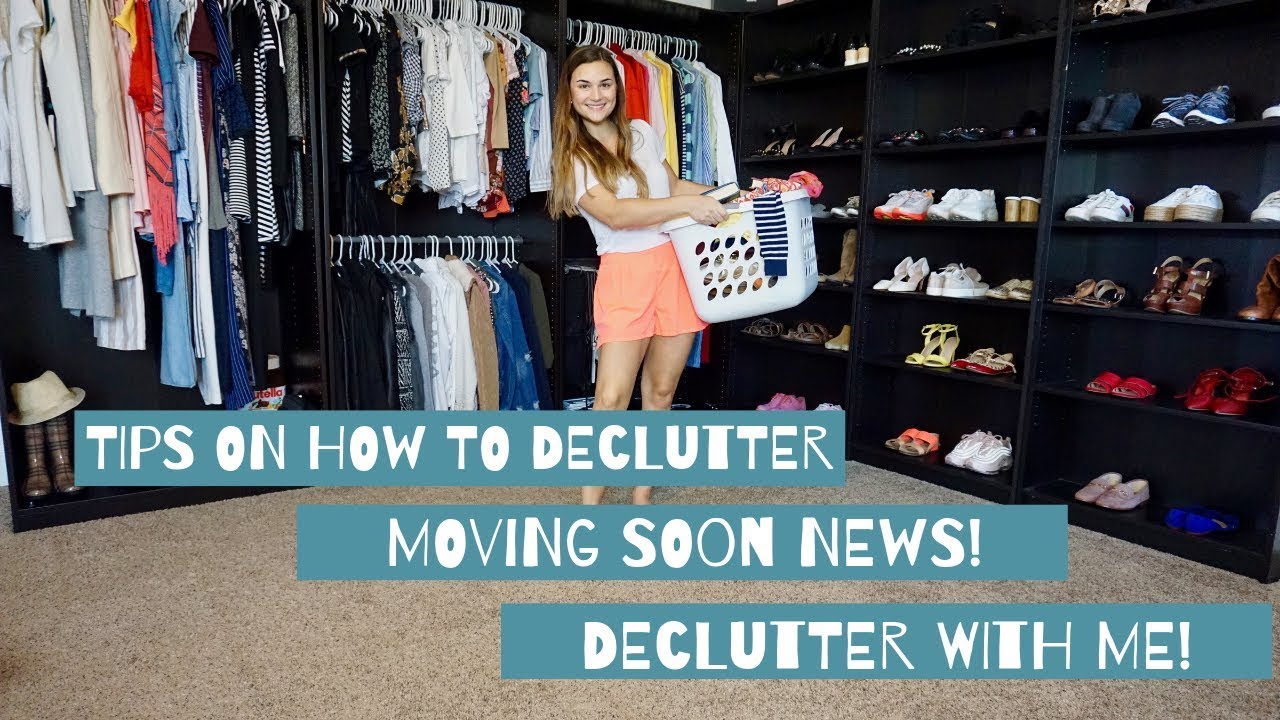 TIPS ON HOW TO DECLUTTER | I'M MOVING | DECLUTTER WITH ME! - YouTube
