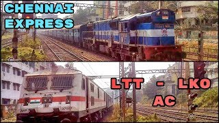 AJNI WAP-7 Chasing KYN WDM-3D In Parallel | 11041 Mumbai CSMT - Chennai Central Express | IRFCA AJNI WAP-7 Chasing KYN WDM-3D In Parallel | 11041 Mumbai CSMT - Chennai Central Express | IRFCA