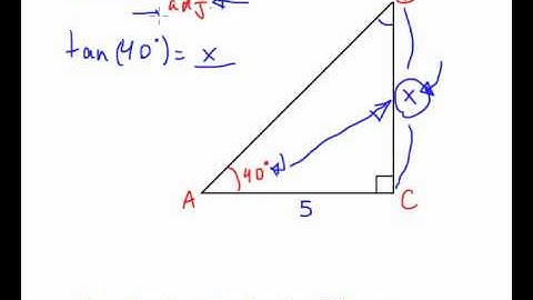 Tangent Ratio - Question #2 (Intro Trig)