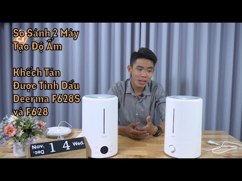So Sánh 2 Máy Tạo Độ Ẩm Khếch Tán Được Tinh Dầu Deerma F628S và F628 !!!