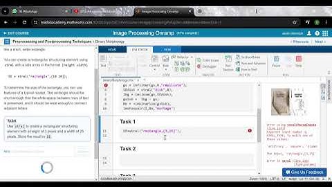 matlab onramp görüntü işleme 4/4