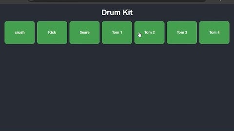 drum kit with html css and javascript | web development  ￼