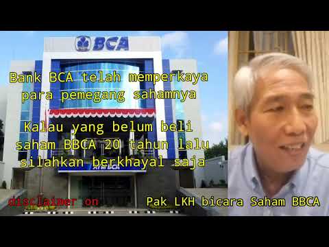 Lo Kheng Hong dan prospek saham BBCA, 1 M jadi 300 M⁉️