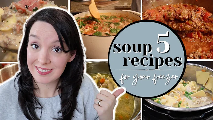 SOUP RECIPES for Make-Ahead FREEZER MEALS | Cozy Comfort Food | Winter Meal Prep and Freezer Cooking
