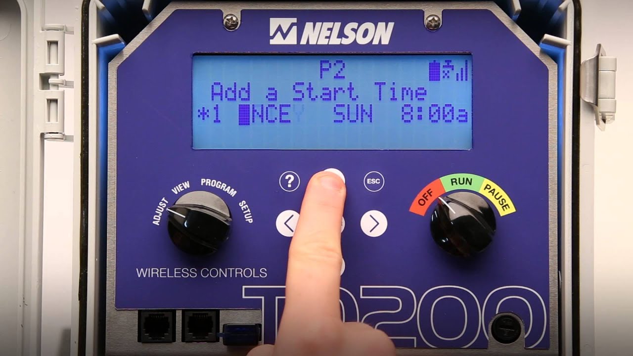 Setting Program Start Times with the Nelson TD200 Wireless Irrigation