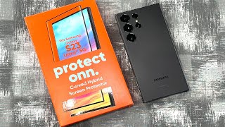 Galaxy S23 Ultra Protect Onn Walmart Brand Screen Protector