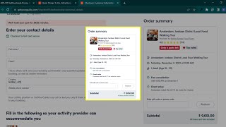 How to apply GetYourGuide code