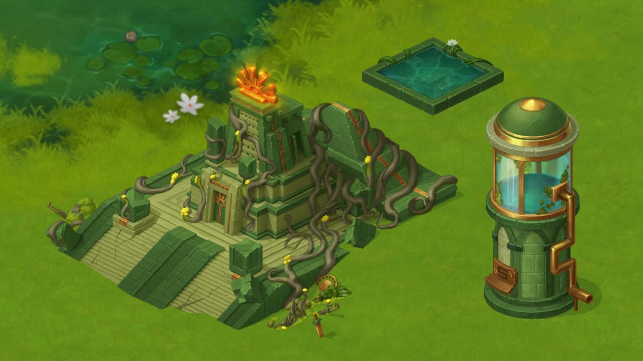 Objects animation 2d for Nexters mobile rpg arcade game, outsourcing project