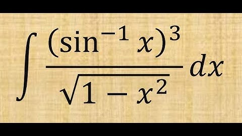 How to Integrate❓ (sin⁻¹(x))³ / √(1 - x²) using Substitution✨ — Step-by-Step