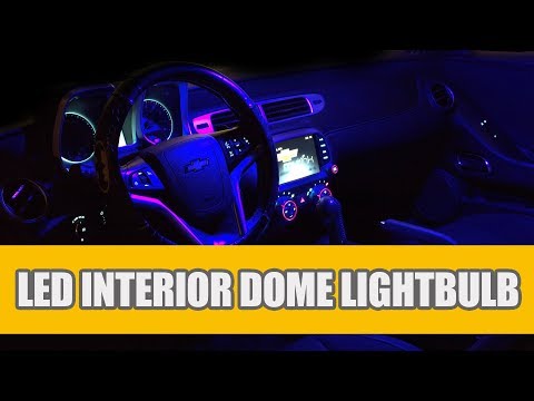 Install 2010 - 2015 Chevy Camaro Dome Lights W5W T10 LED Interior Bulb
