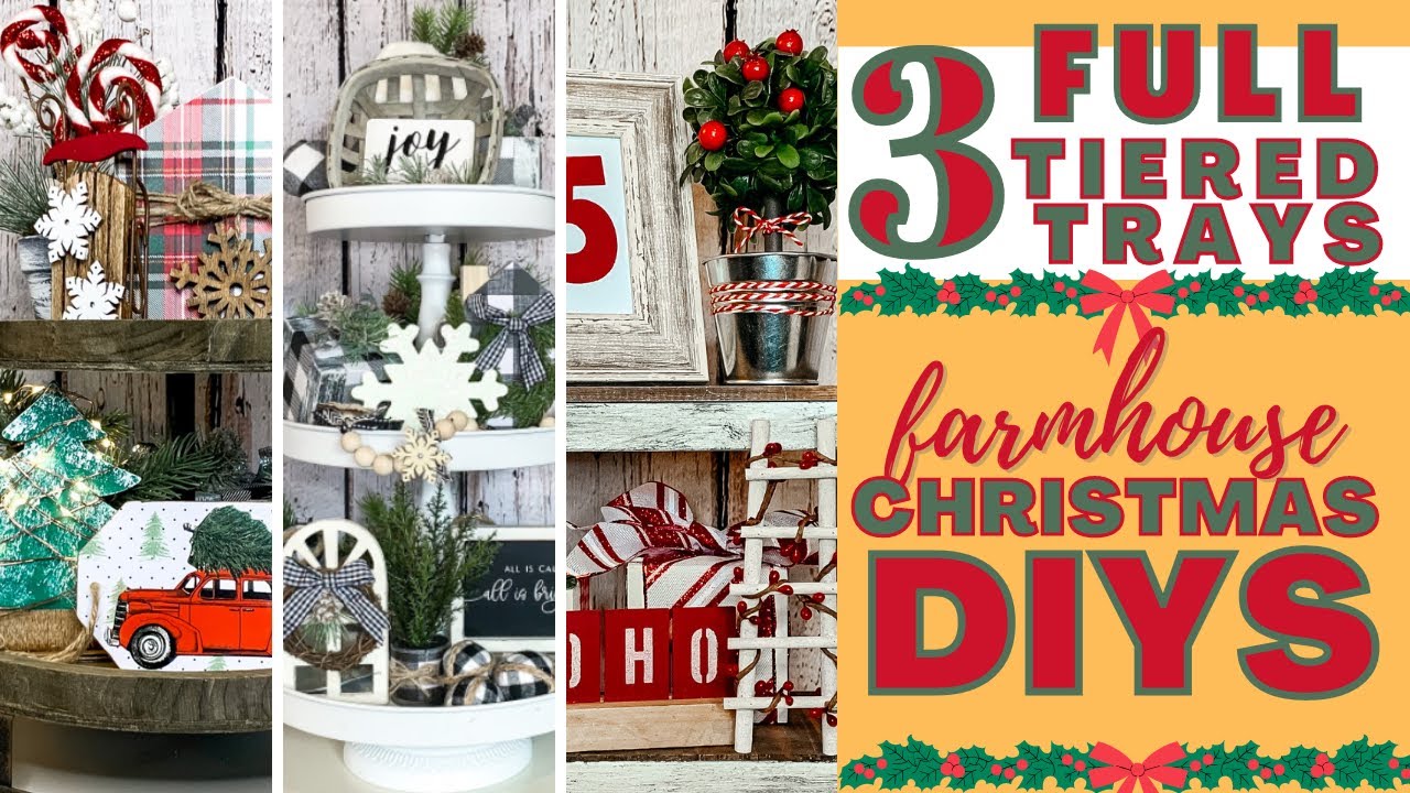 Farmhouse Christmas Tray - Clean and Scentsible