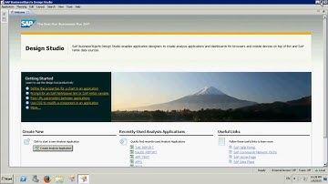 SAP Design Studio Tutorial, SAP Reporting Tool