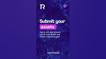 SMEs, tokenize your assets with Real in 3 steps! #blockchain #defi #finance