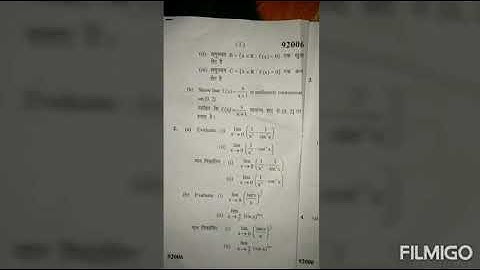 Advanced Calculus paper (2019) B.A/B.S.C 3rd semester