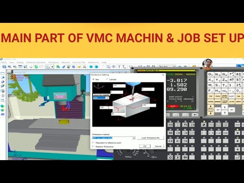 VMC MACHINE OPEN , MAIN PART & SPECIAL WORK PIECE SET UP IN SWAN SOFTWARE.