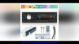 Review SWM-1028 New 12V Universal Car Bluetooth Mp3 Player Supports TF Card U Disk FM Car Radio