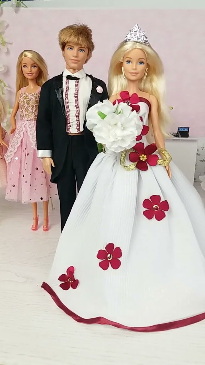 Barbie Ken Wedding Day #barbie #wedding #shorts - YouTube