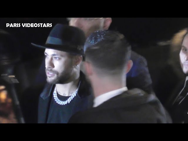 Neymar Attends The Balmain FW20/21 Show At Paris Fashion Week