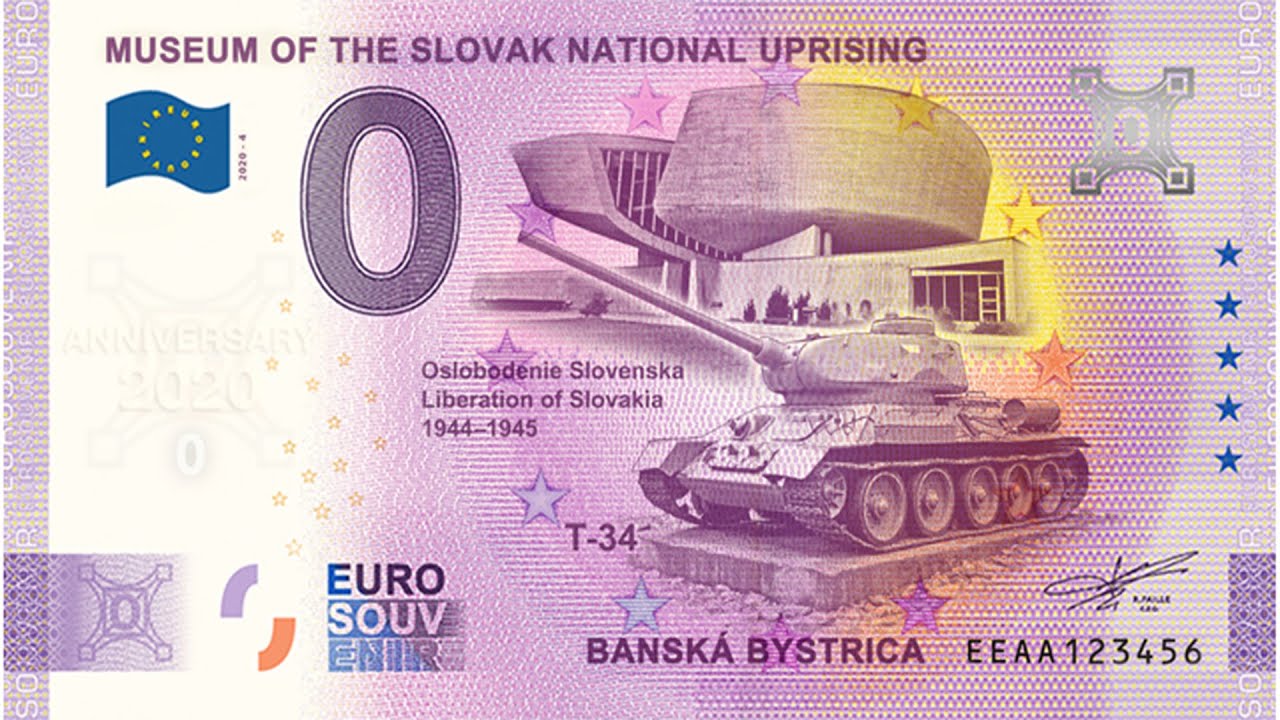 0 euro Souvenir Múzeum SNP T34