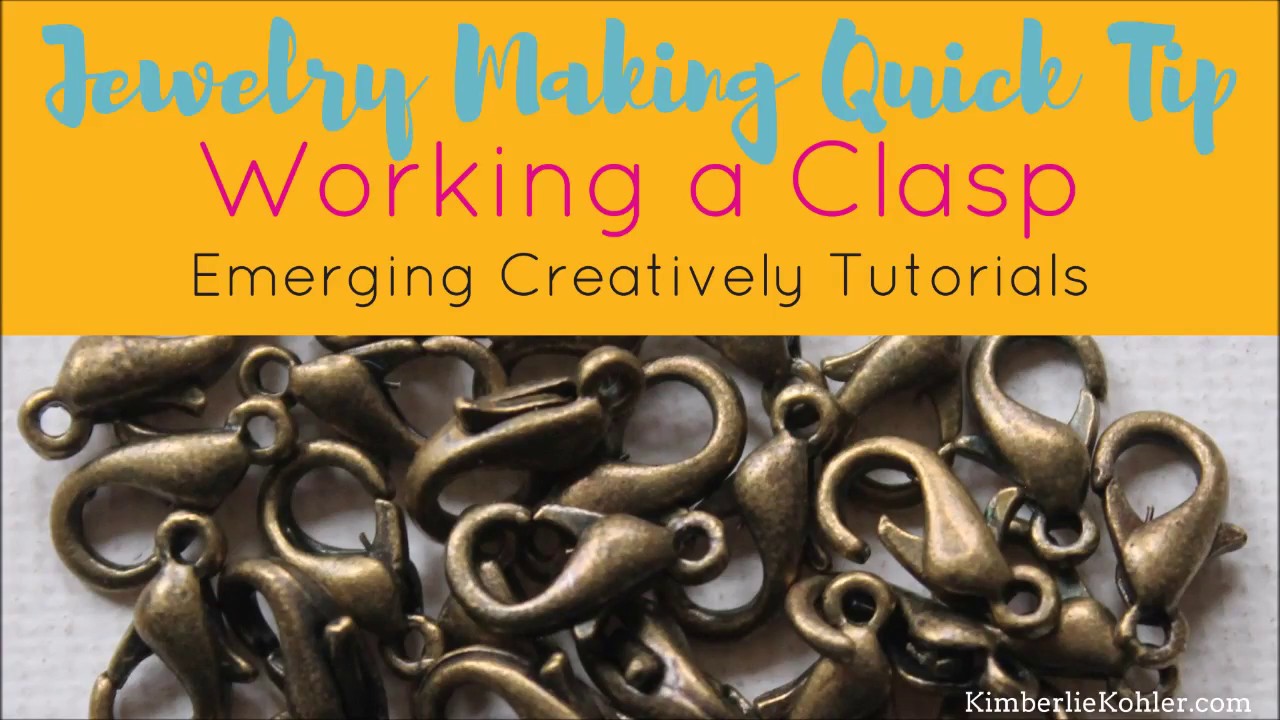 Jewelry Making Quick Tip Working a Clasp YouTube