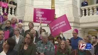 Advocates Hold Pro-Choice Rally in RI State House
