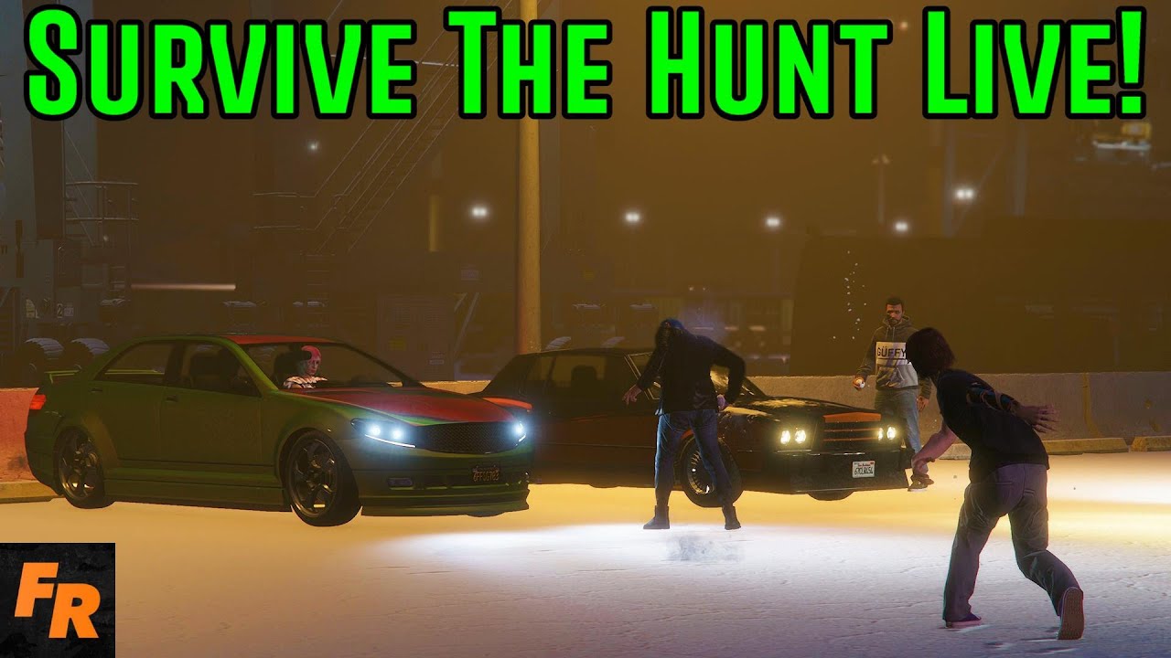 Gta 5 Challenge Survive The Hunt In The Snow Live! YouTube