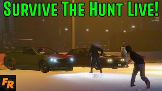 Gta 5 Challenge - Survive The Hunt In The Snow Live!