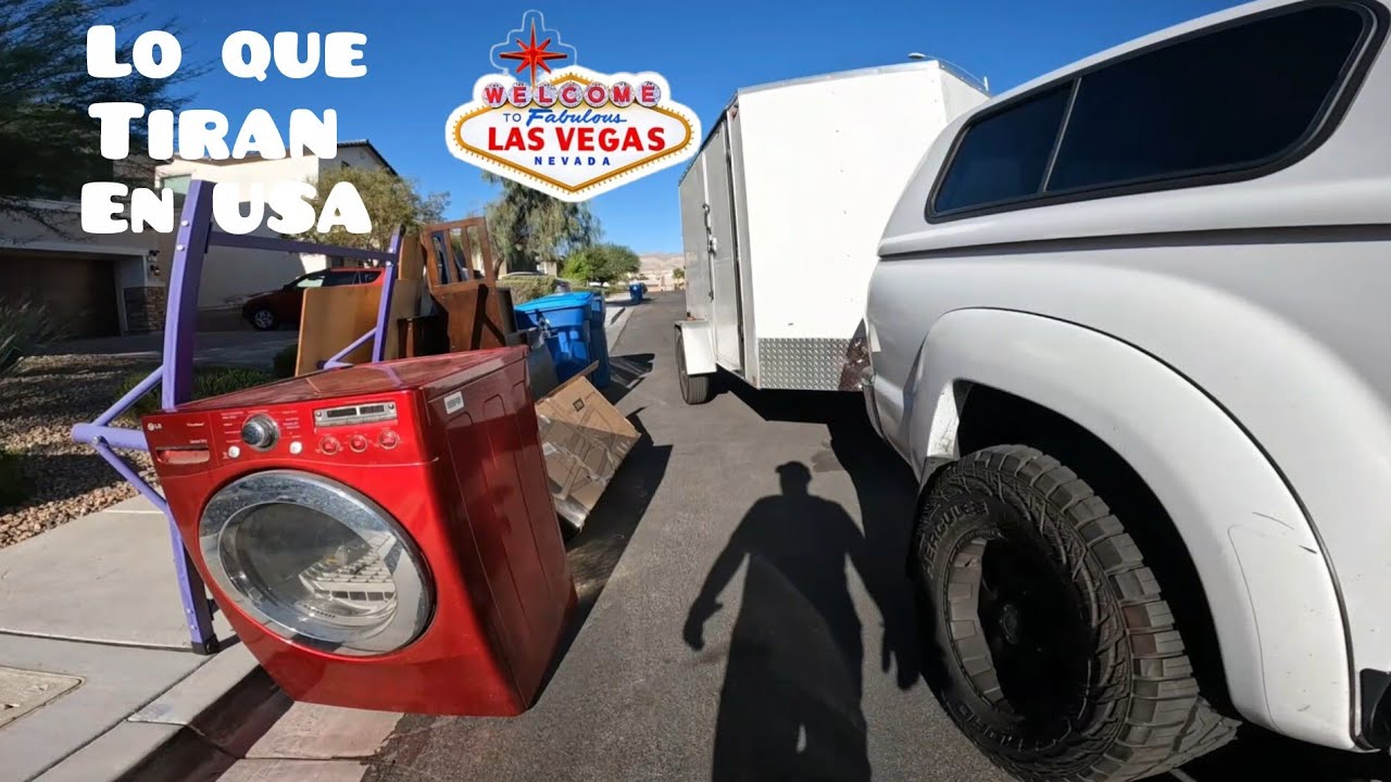 Tiran hasta la lavadora lo que tiran en USA Las Vegas #511