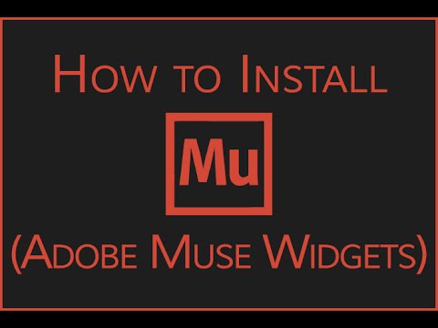 Installing Adobe Muse Widgets