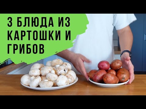 У ВАС ЕСТЬ картошка и грибы? Приготовим блюда ТРИ! Постные и веганские рецепты.