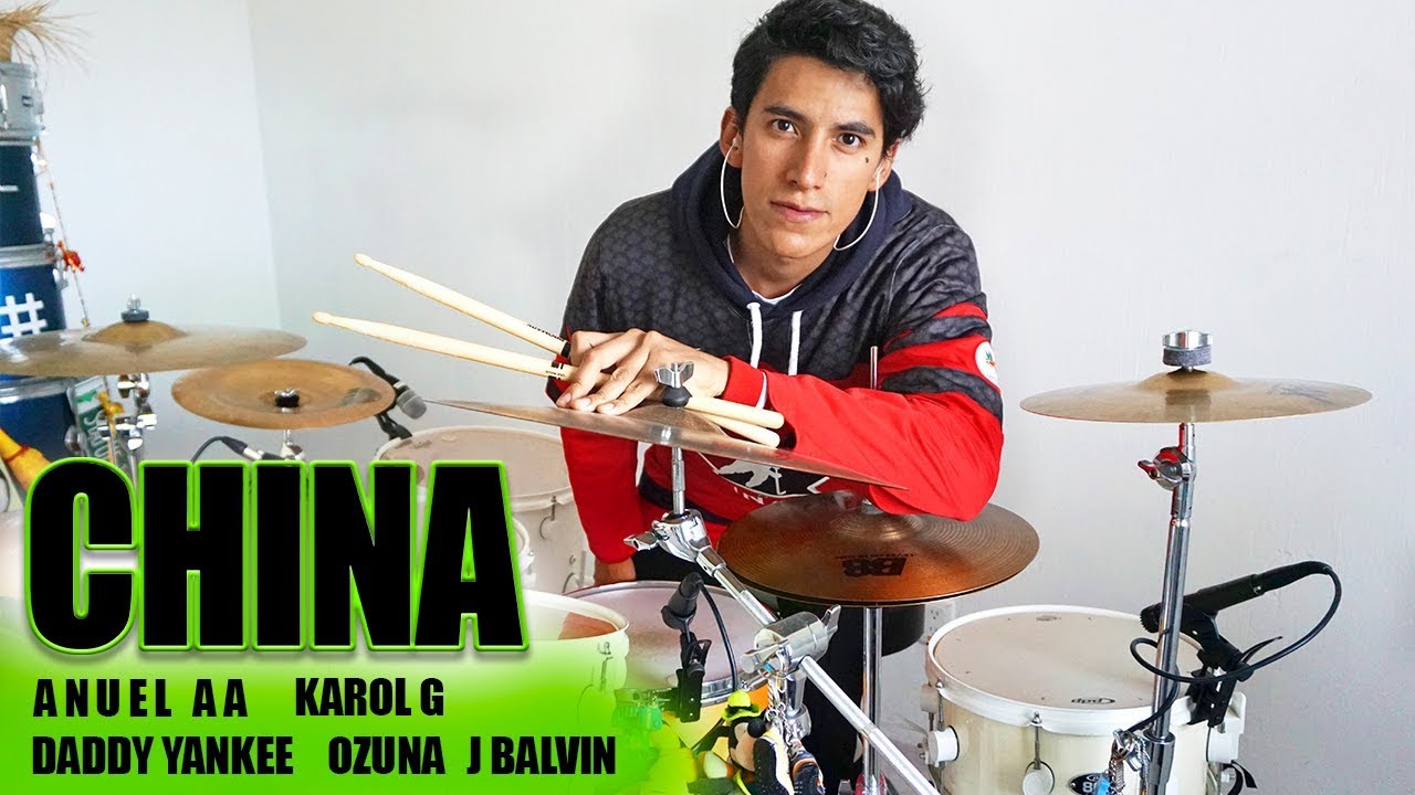 CHINA - Anuel AA, Karol G, Daddy Yankee, Ozuna, J Balvin | Alejandro Drum Cover *Batería*