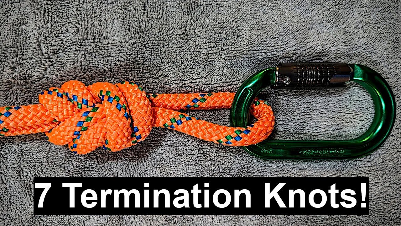 7 TERMINATION KNOTS & How To Tie Them for Arborists, Tree Climbers, Rock Climbers & Alpinists