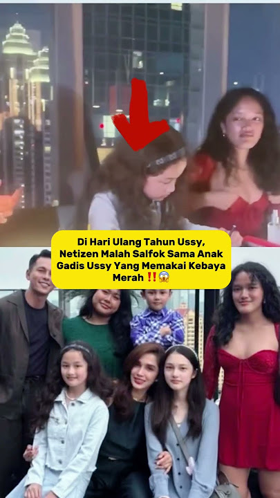 Ussy Ultah, Tapi Anak Gadisnya Pakai Baju Merah Jadi Sorotan Netizen! #andhikapratama