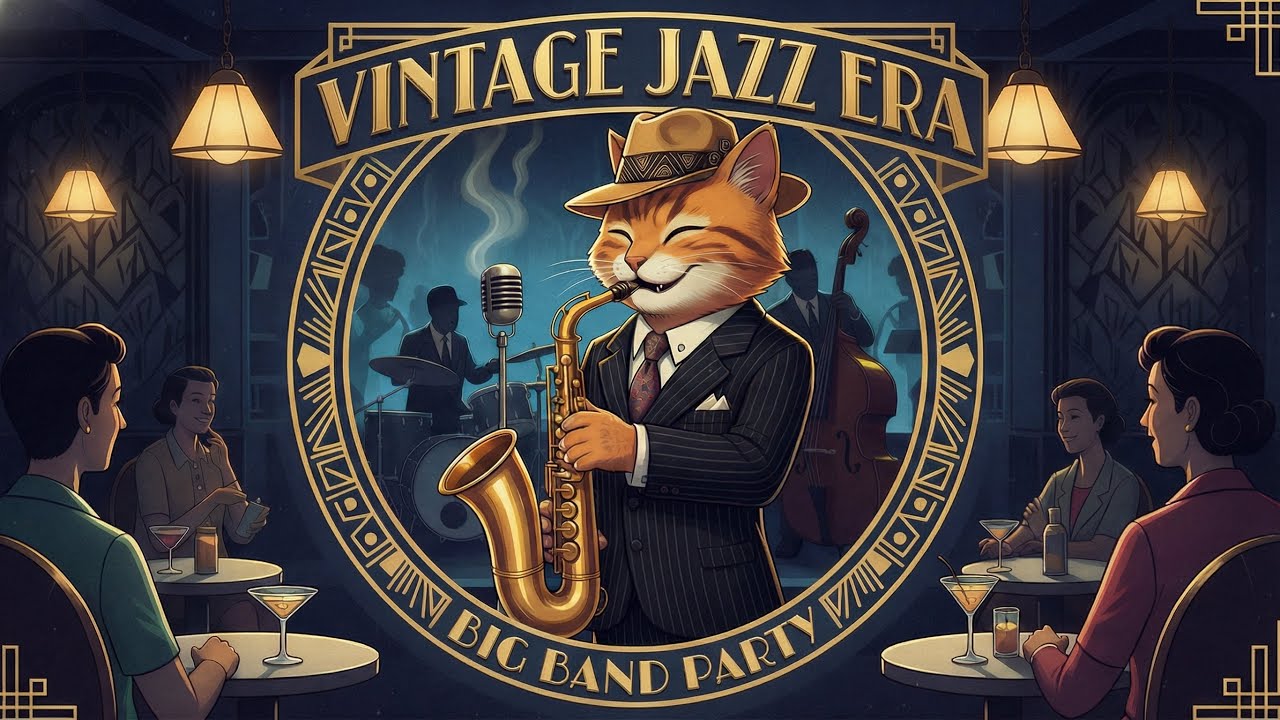 Retro Swing Jazz Party – Vintage Big Band Party|Relaxing music for background 