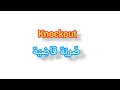  ترجمة كلمة انجليزية الى العربية ضربة قاضية