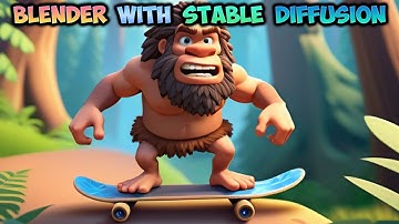 Blender with Stable Diffusion XL Tutorial - Mobile game title screen - img2img